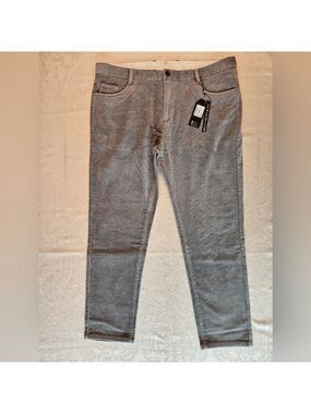 Grey Cotton Corduroy Pants, Casual, Warm, Size 44, Snover, NWT
